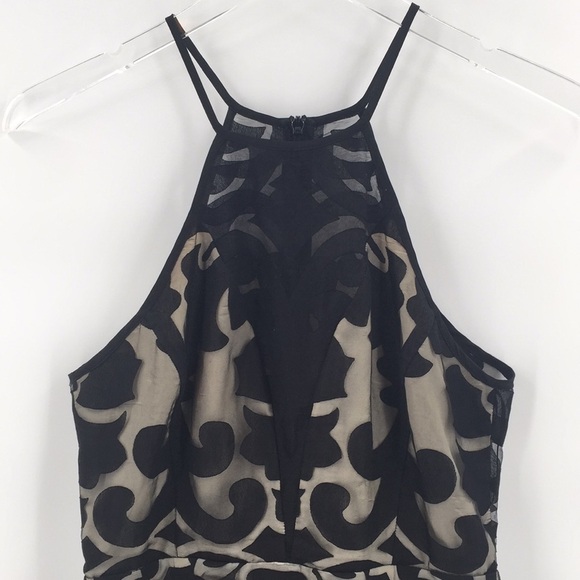 KEEPSAKE Romantic Rebel Black Lace Overlay Dress High Neck small - Picture 4 of 8